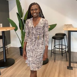 Calvin Klein Faux Wrap Dress